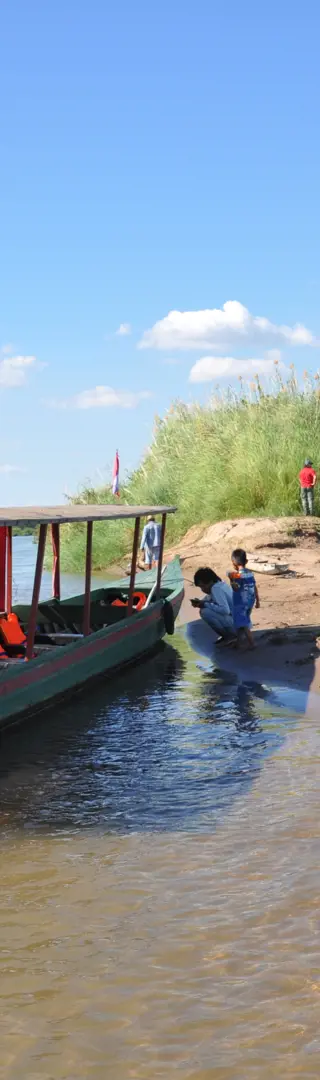 Panne im Mekong